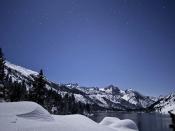 Paha Winter Trail overlooking the sawtooths outside of Bridgeport, CA